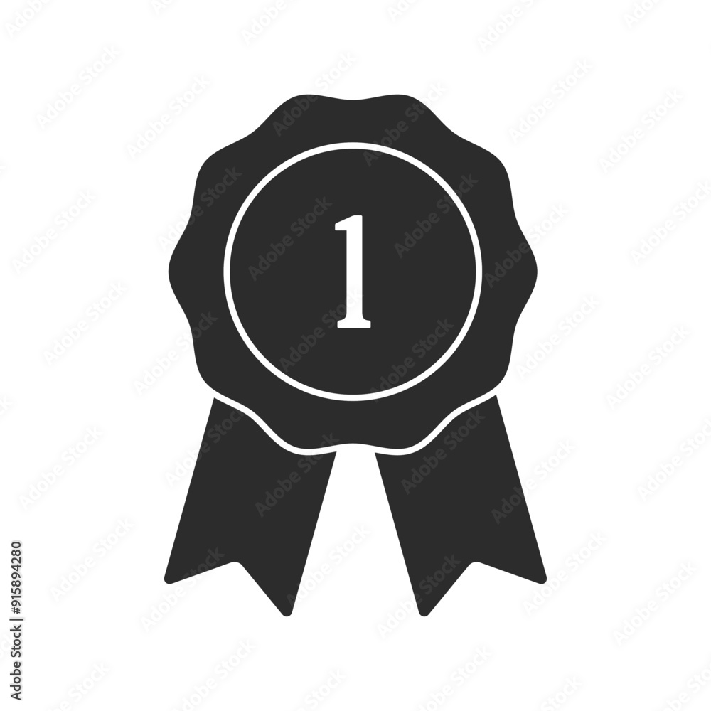 Certificate badge award 1st icon. Premium quality. Seal stamp. Achievement badge. Profile Verification. Quality mark. Vector check mark. Approval sign. Task done. Project completed. Certificate badge award 1st icon. Premium quality. Seal stamp. Achievement badge. Profile Verification. Quality mark. Vector check mark. Approval sign. Task done. Project completed.
