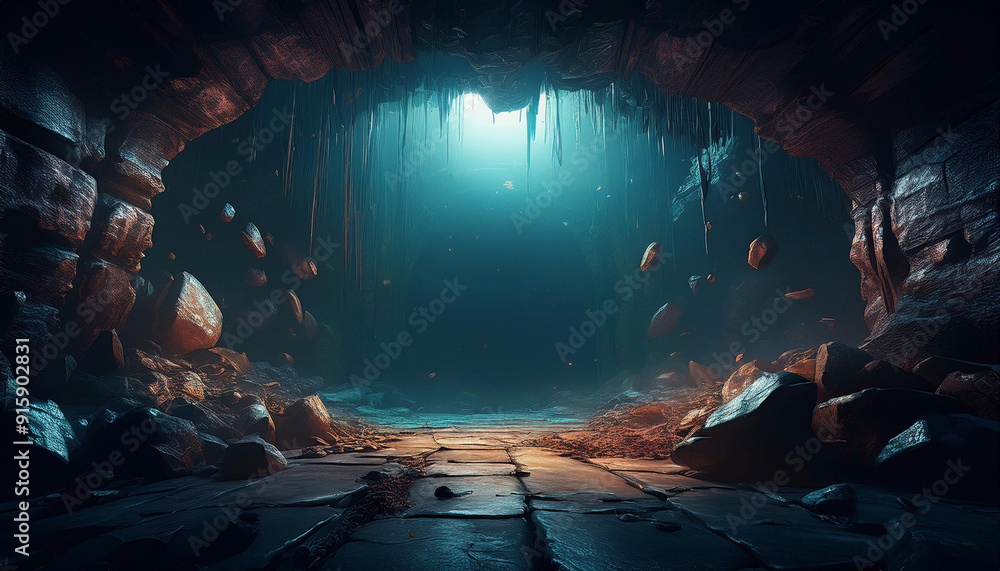 The Cavernous Enigma: Shadows and Falling Rocks from Above The Cavernous Enigma: Shadows and Falling Rocks from Above