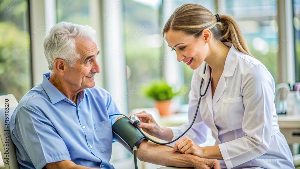 © Faiqdesigner - Nurse Assisting Doctor During Patient's Blood Pressure Check © Faiqdesigner - Nurse Assisting Doctor During Patient's Blood Pressure Check
