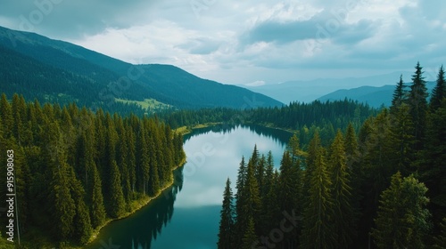 Serene Mountain Lake