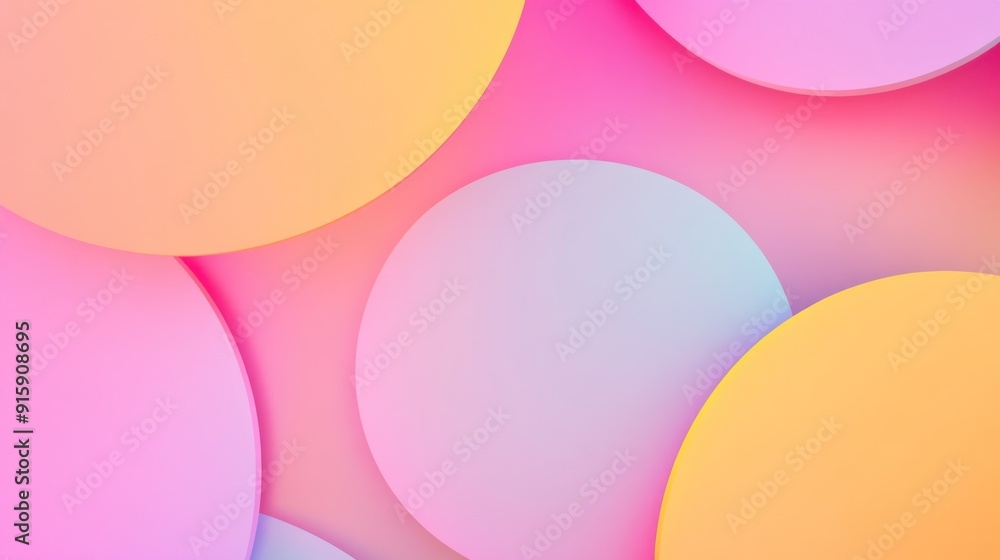 Abstract Colorful Circles Background Abstract Colorful Circles Background