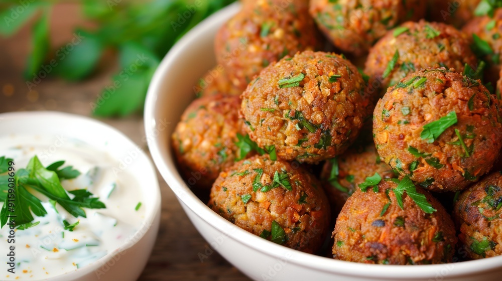 Carrot falafels. Vegetarian cuisine of the peoples of the world. Carrot falafels. Vegetarian cuisine of the peoples of the world.