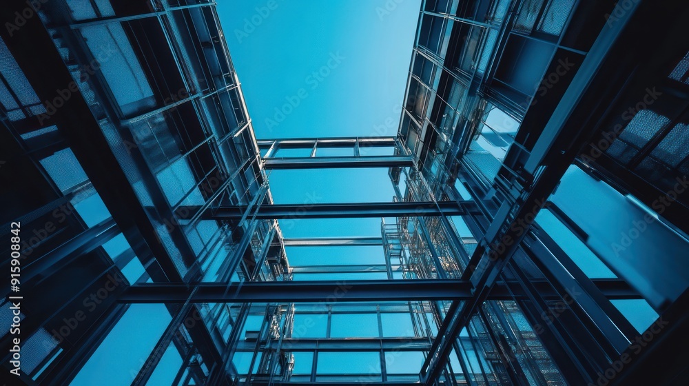 Obraz premium Modern Glass Building Architecture