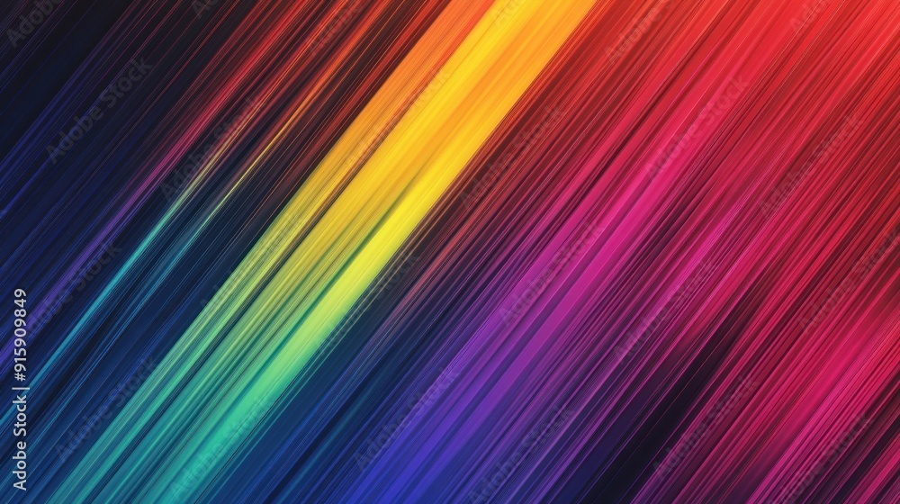 Abstract Diagonal Rainbow Stripes Abstract Diagonal Rainbow Stripes