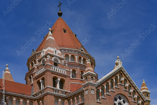 Votive Church of Our Lady of Hungary in Szeged. Construction began in 1913 and it was completed at 1930 photo