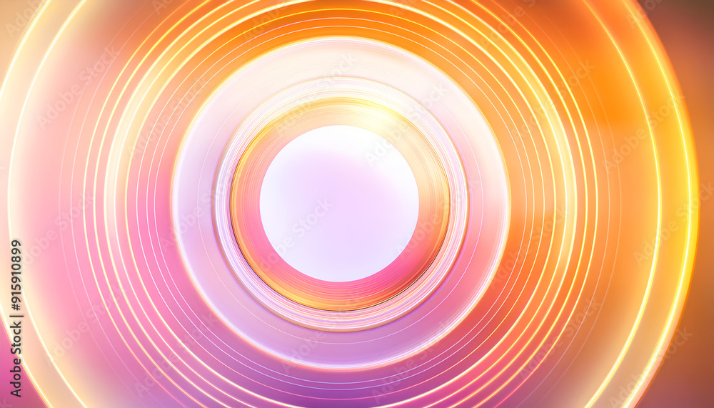 Abstract vibrant circular patterns with a glowing center radiating warm colors in a dynamic design Abstract vibrant circular patterns with a glowing center radiating warm colors in a dynamic design