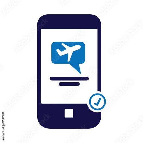 mobile, check, flight, check-in, online, mobile online flight check-in icon