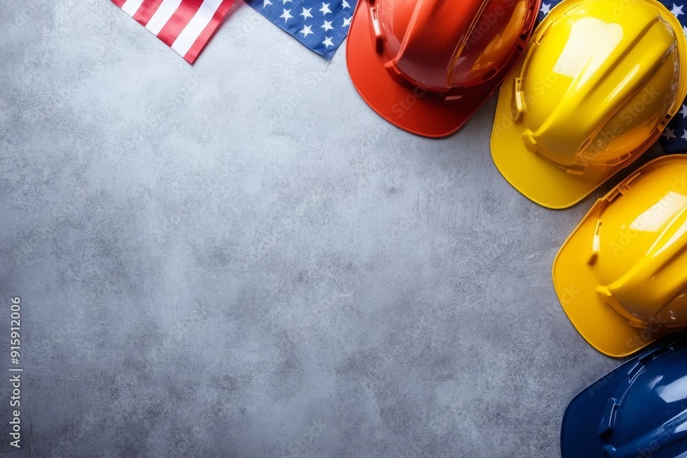 work helmet concept for labor day in usa work helmet concept for labor day in usa