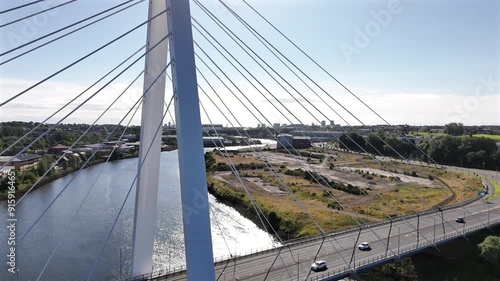A Bridge Spanning the River Wear Looking Towards Sunderland City