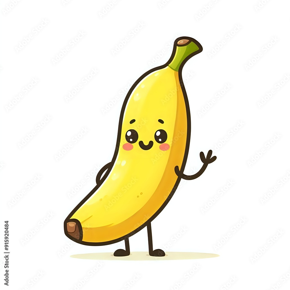 banana on white background banana on white background