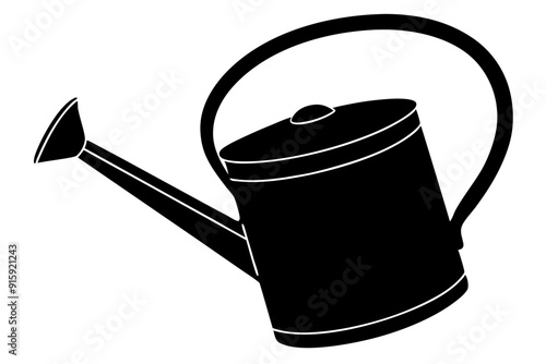 
Watering can icon, Watering can vector silhouette illustration

