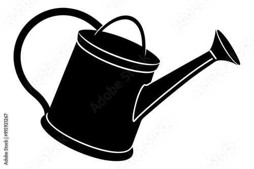 
Watering can icon, Watering can vector silhouette illustration
