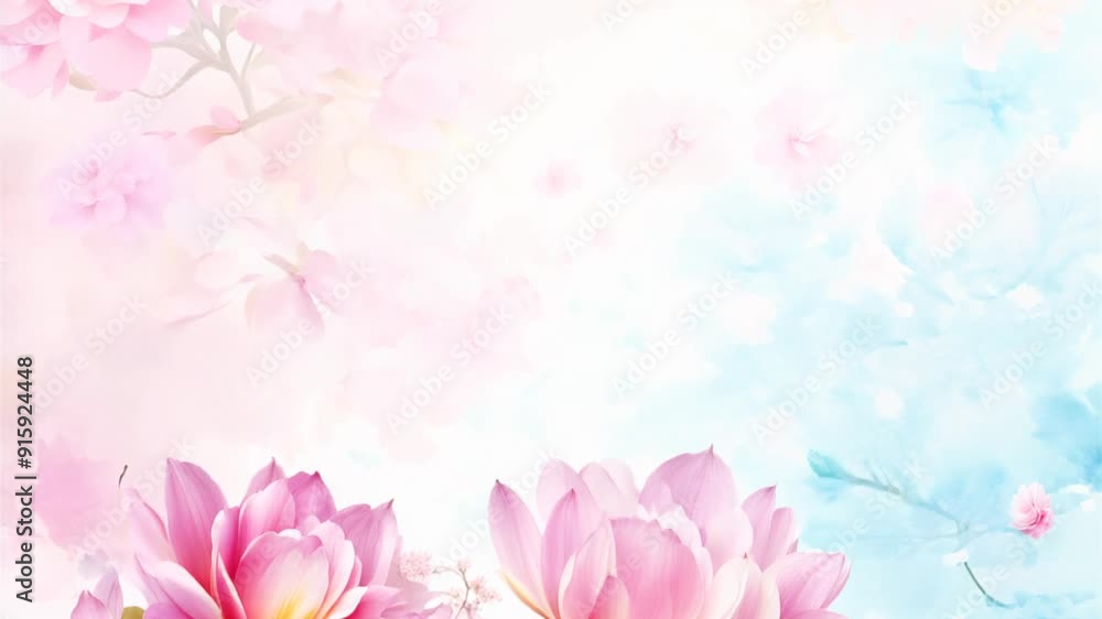 Serene Blooms: Pastel Florals on a Light Palette Serene Blooms: Pastel Florals on a Light Palette