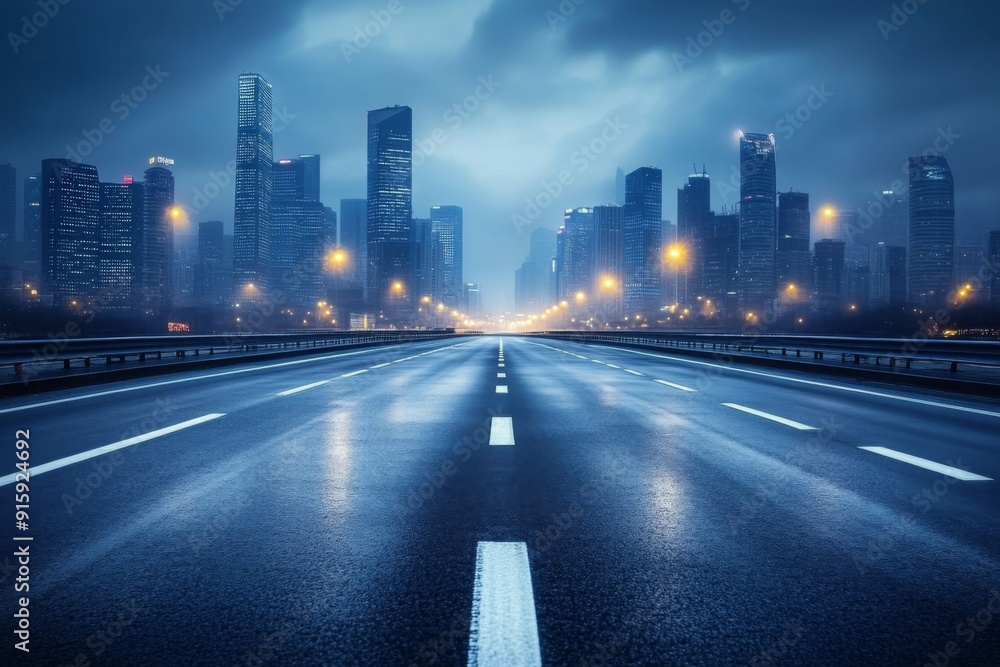 Fototapeta premium City road architecture cityscape.