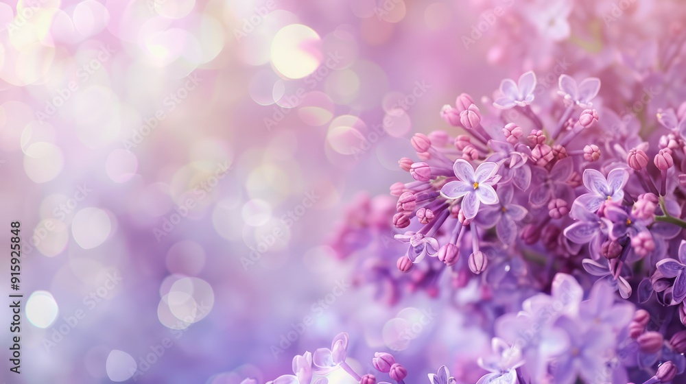 Lilac Blooms in a Soft Focus Lilac Blooms in a Soft Focus