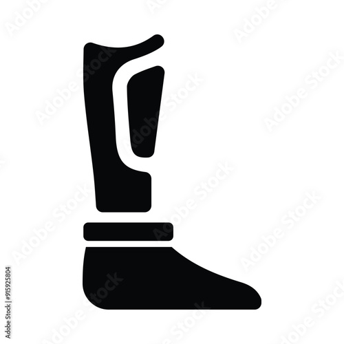 leg, body parts, Prosthetic leg icon