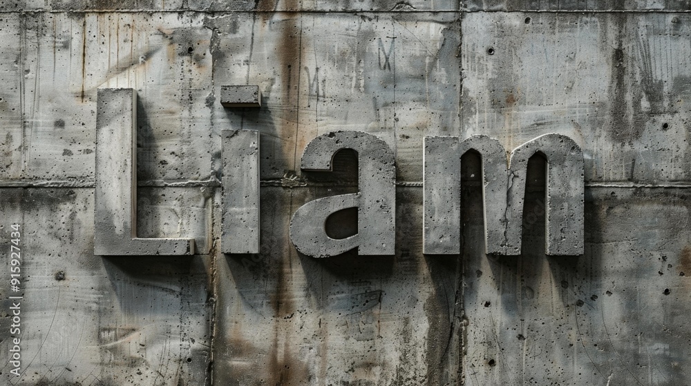 Concrete personalized postcard perfect for decor.