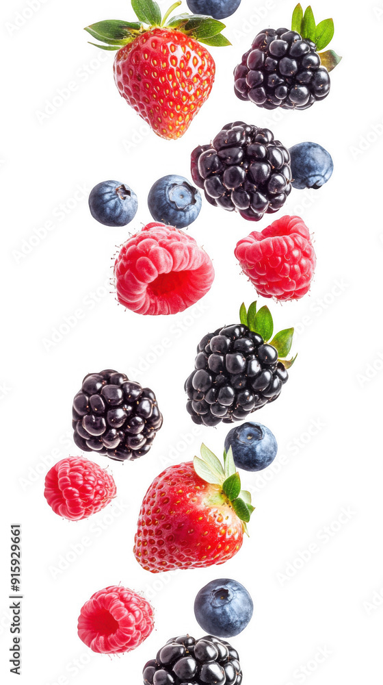 Falling Mixed Berries Falling Mixed Berries