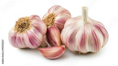 Garlic isolated on white background 