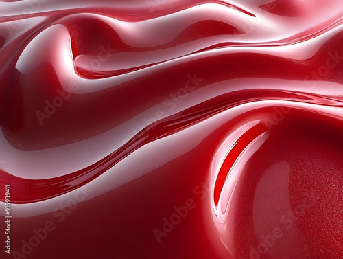 abstract background red gelatine in a red glass bowl