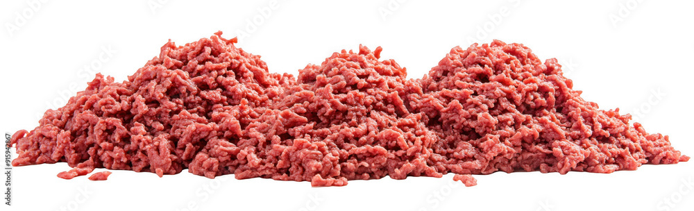 Piles of Ground Beef Meat Piles of Ground Beef Meat