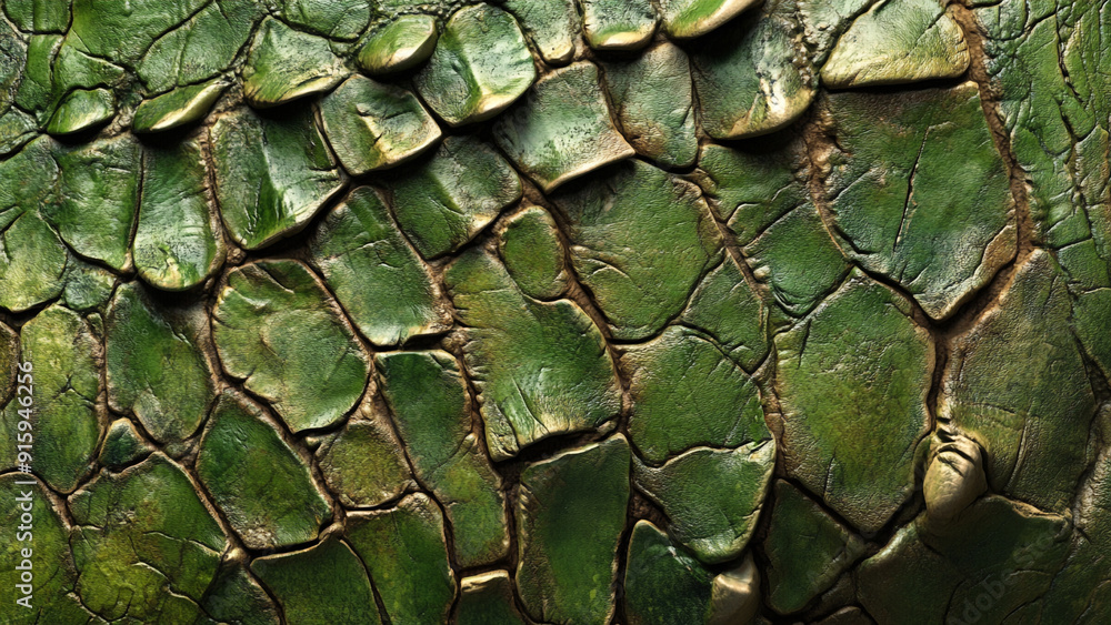 Fototapeta premium Close-Up of Dinosaur Skin Texture