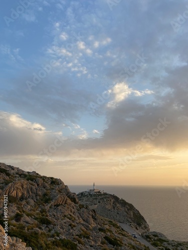 sunset over the sea