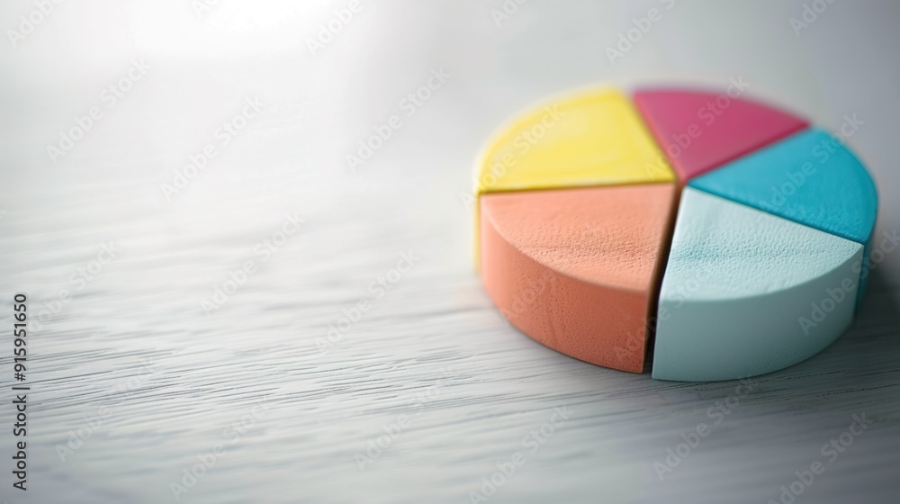 Obraz premium Comprehensive Pie Chart Illustrating Earnings Percentages for Business Analysis and Financial Growth