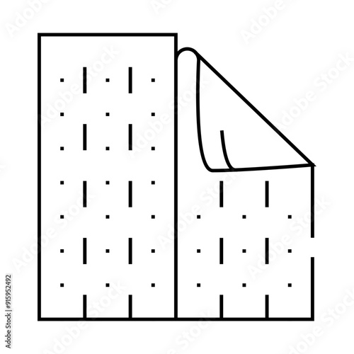 wallpaper home renovation line icon vector. wallpaper home renovation sign. isolated contour symbol black illustration