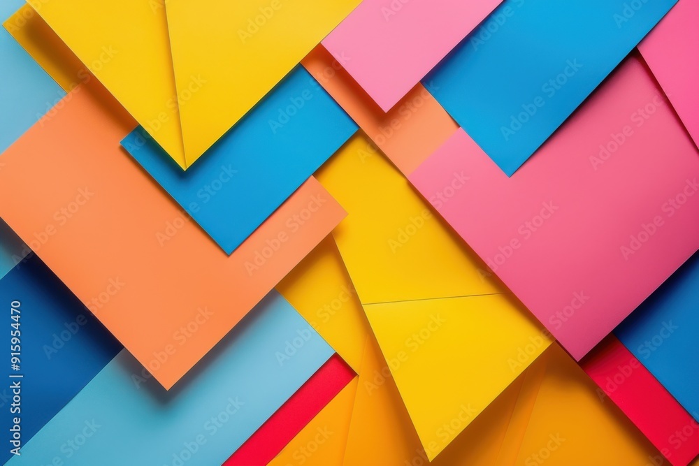 Abstract geometric shapes with vibrant colors Abstract geometric shapes with vibrant colors
