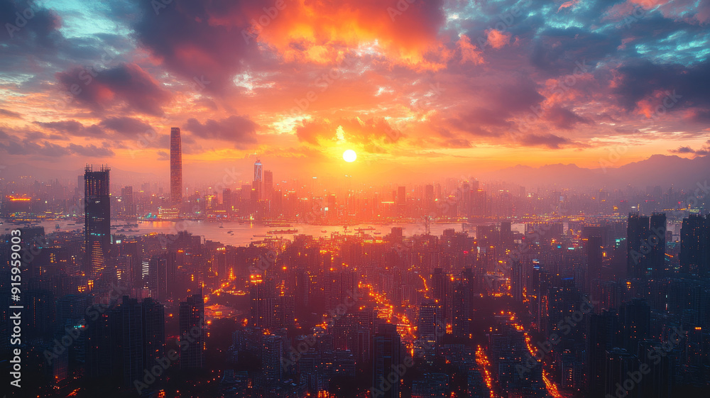 Fototapeta premium building construction in big cities.generative ai