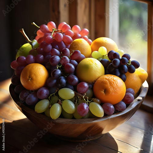 A still life fotography of vibrant fruit photo