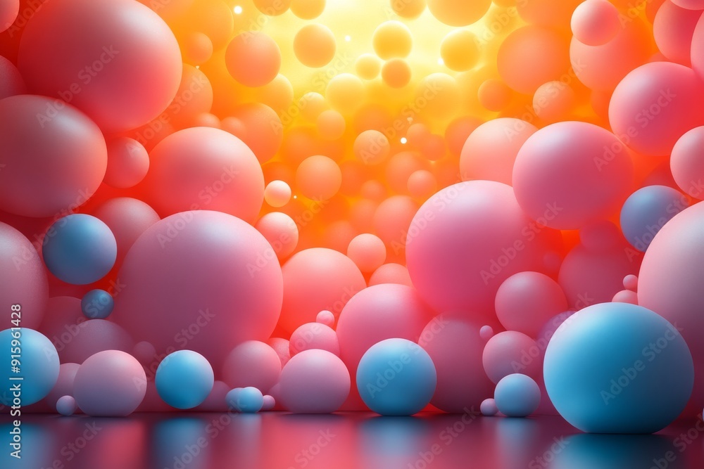 Geometric spheres abstract background. Generative AI Geometric spheres abstract background. Generative AI