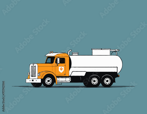 Fuel Truck And Driver 