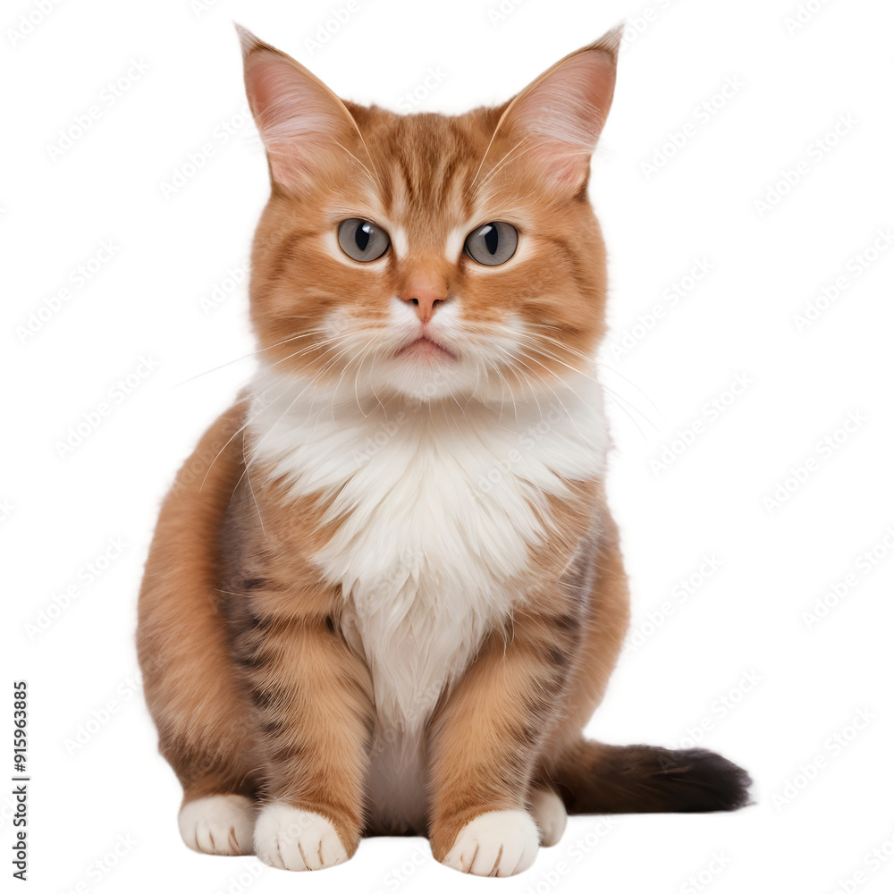 Obraz premium British kitten isolated on white Cat