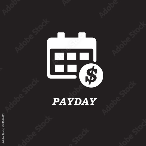 Pay day icon tax and payment dividends vector image 
