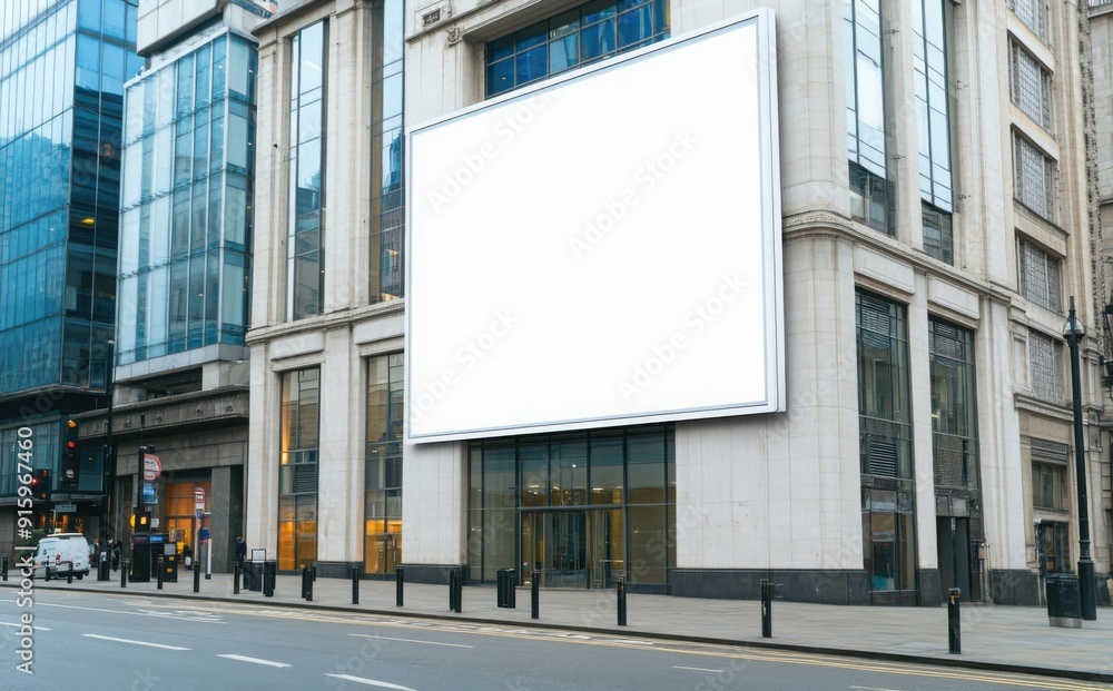 blank billboard on the street blank billboard on the street