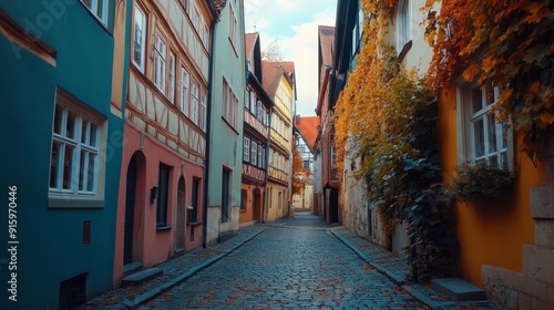 famous old town of Rosenheim - bavaria - germany