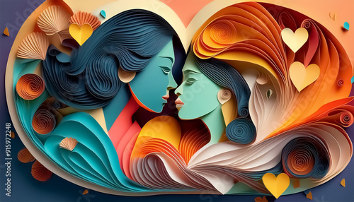 3d mothers day celebration postcard