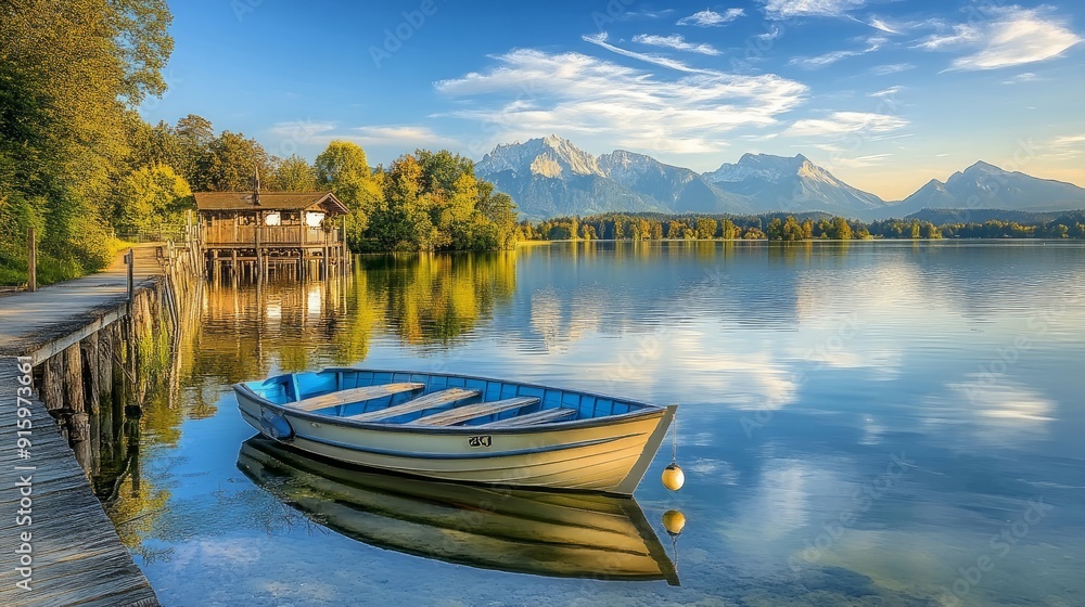 scenery at lake chiemsee - bavaria - germany scenery at lake chiemsee - bavaria - germany