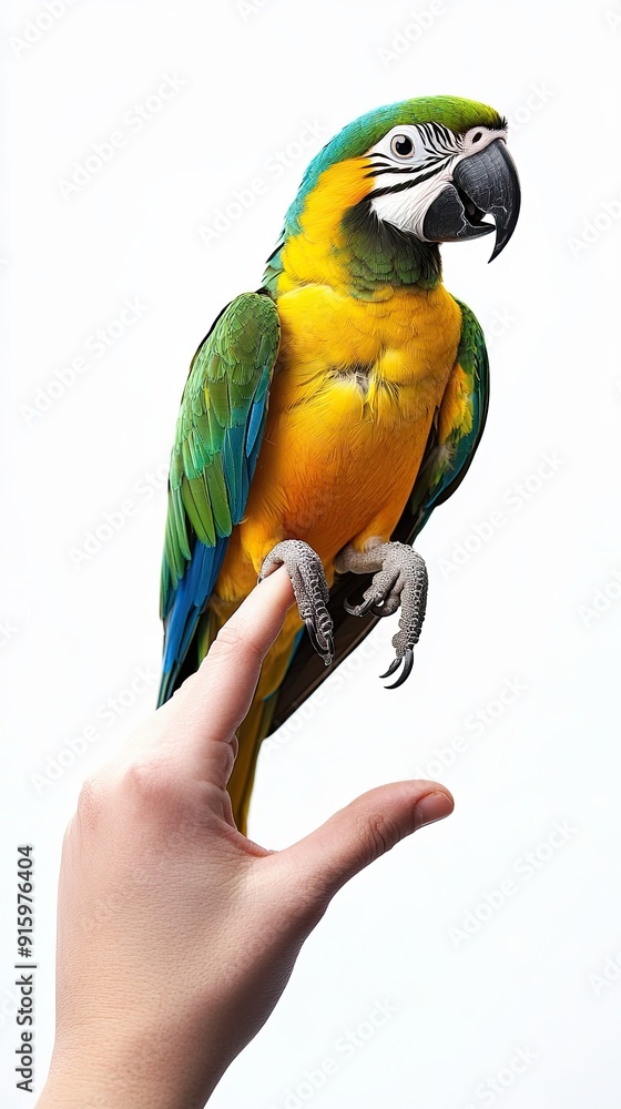Fototapeta premium parrot isolated on white background