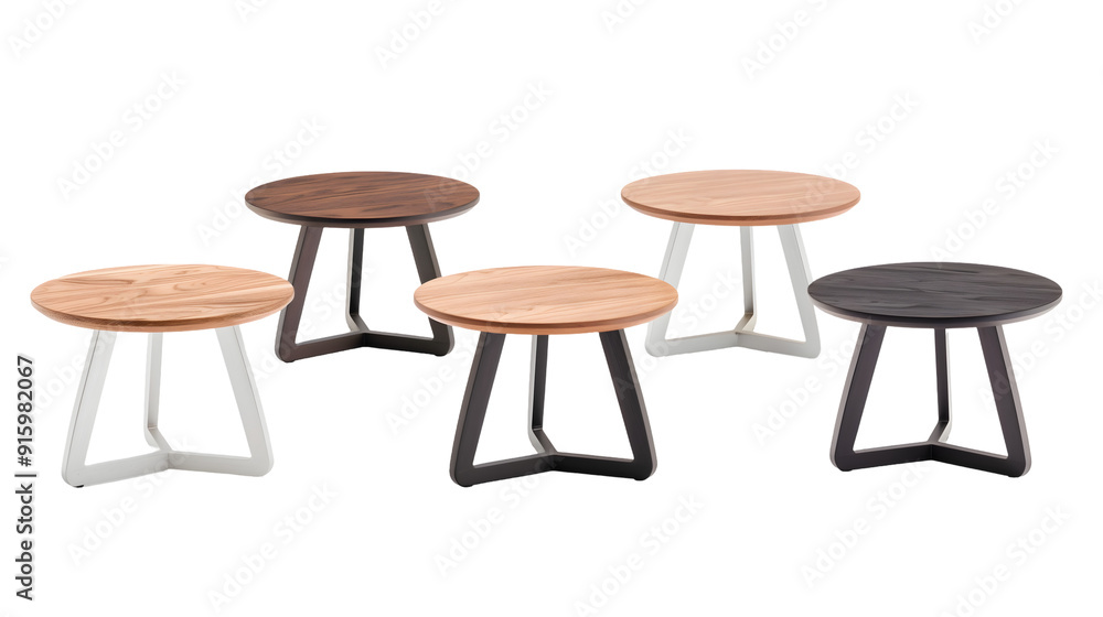 Modern Coffee Tables Collection in Various Designs. Stylish Round Tables with Unique Legs for Contemporary Interiors. Sleek Wooden Surfaces and Elegant Aesthetics Modern Coffee Tables Collection in Various Designs. Stylish Round Tables with Unique Legs for Contemporary Interiors. Sleek Wooden Surfaces and Elegant Aesthetics