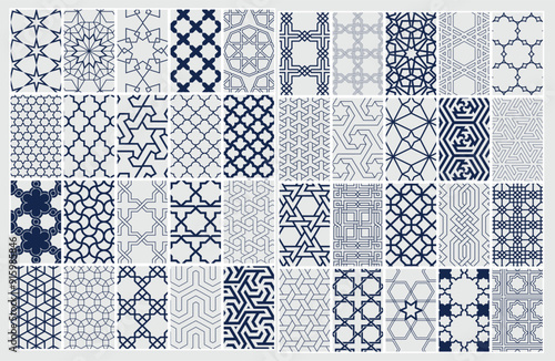Pack of 40 Islamic Patterns, Arabic Patterns, Persian Pattern