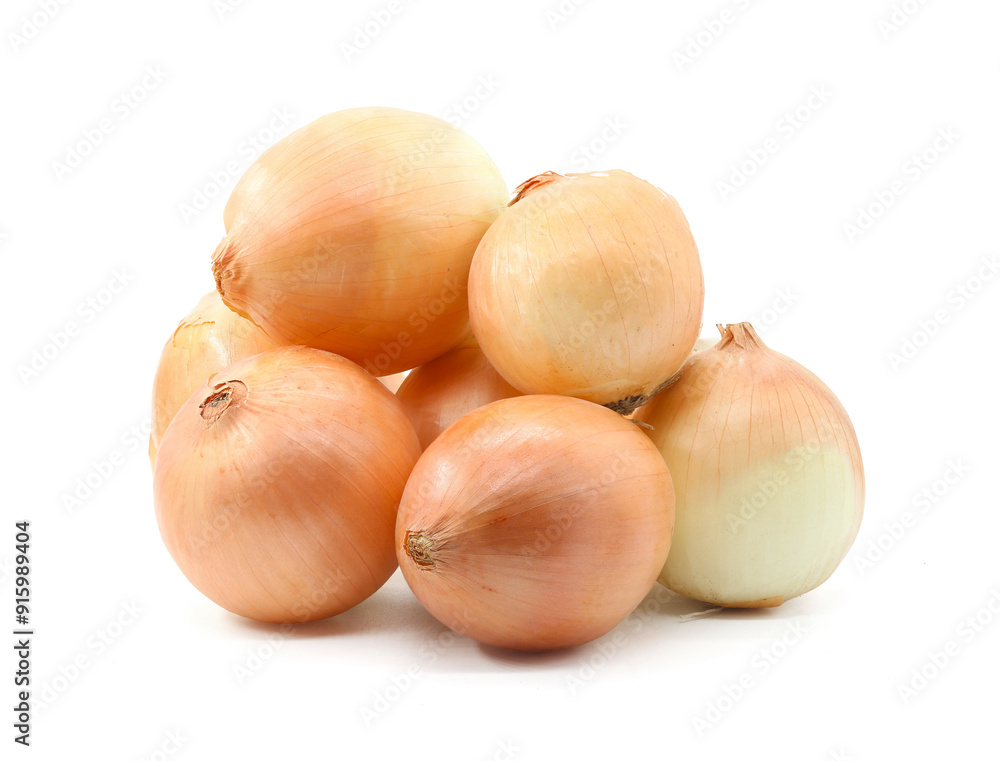 bunch of onions many white background bunch of onions many white background