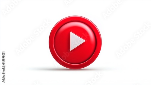 Free Download Red start button on white background - GFXLoad