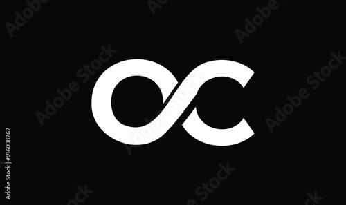 O C Letter Modern Vector Logo Template, letter oc infinity logo