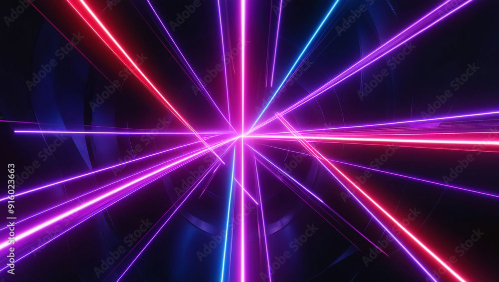 Bright and shining neon light lines, Bright and shining neon light lines,