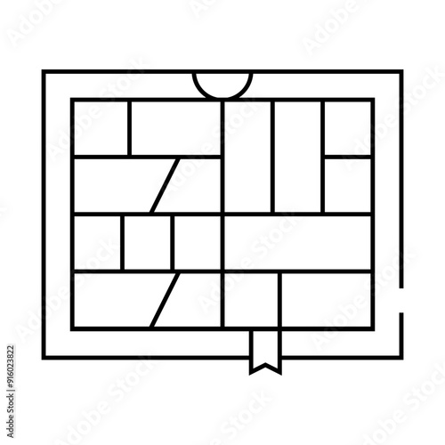 comics book line icon vector. comics book sign. isolated contour symbol black illustration