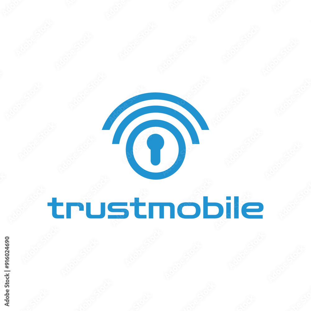 vector logo design for a secure mobile phone network vector logo design for a secure mobile phone network