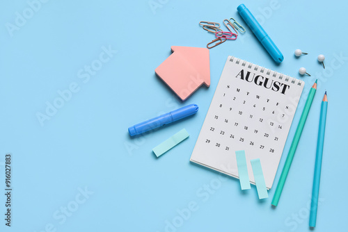 Calendar with office statio...